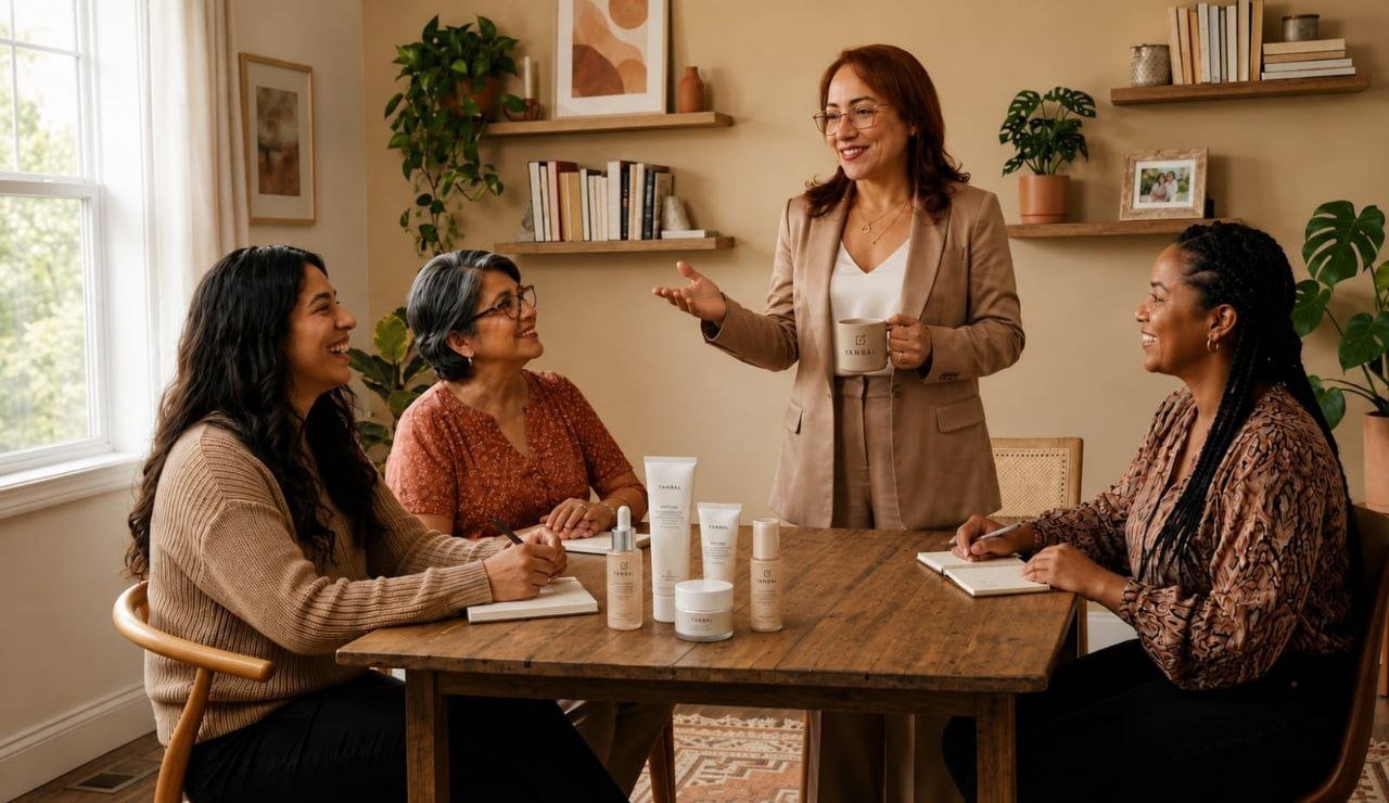 Equipo de mujeres emprendedoras Yanbal reunidas